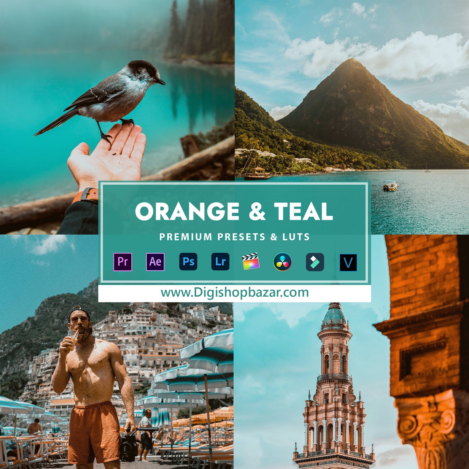 Orange Teal