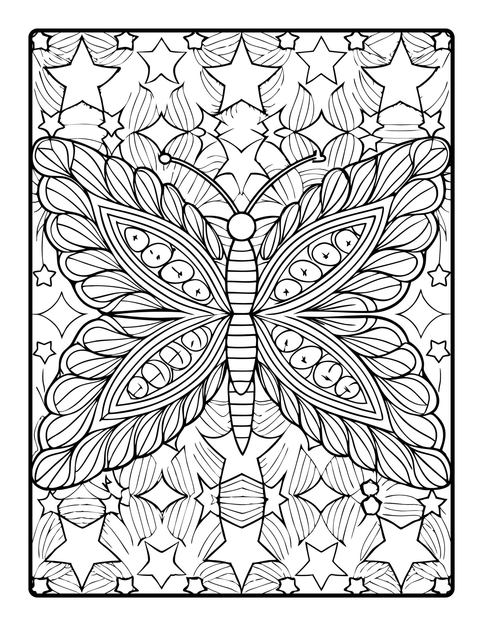 Kids Butterfly Colouring Activity
