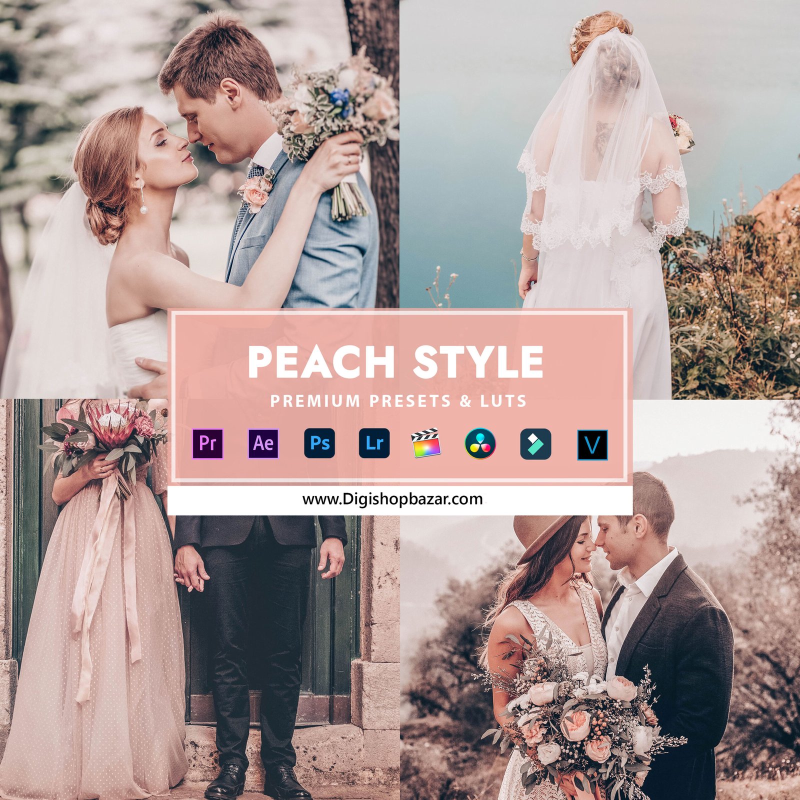 Peach Style Wedding