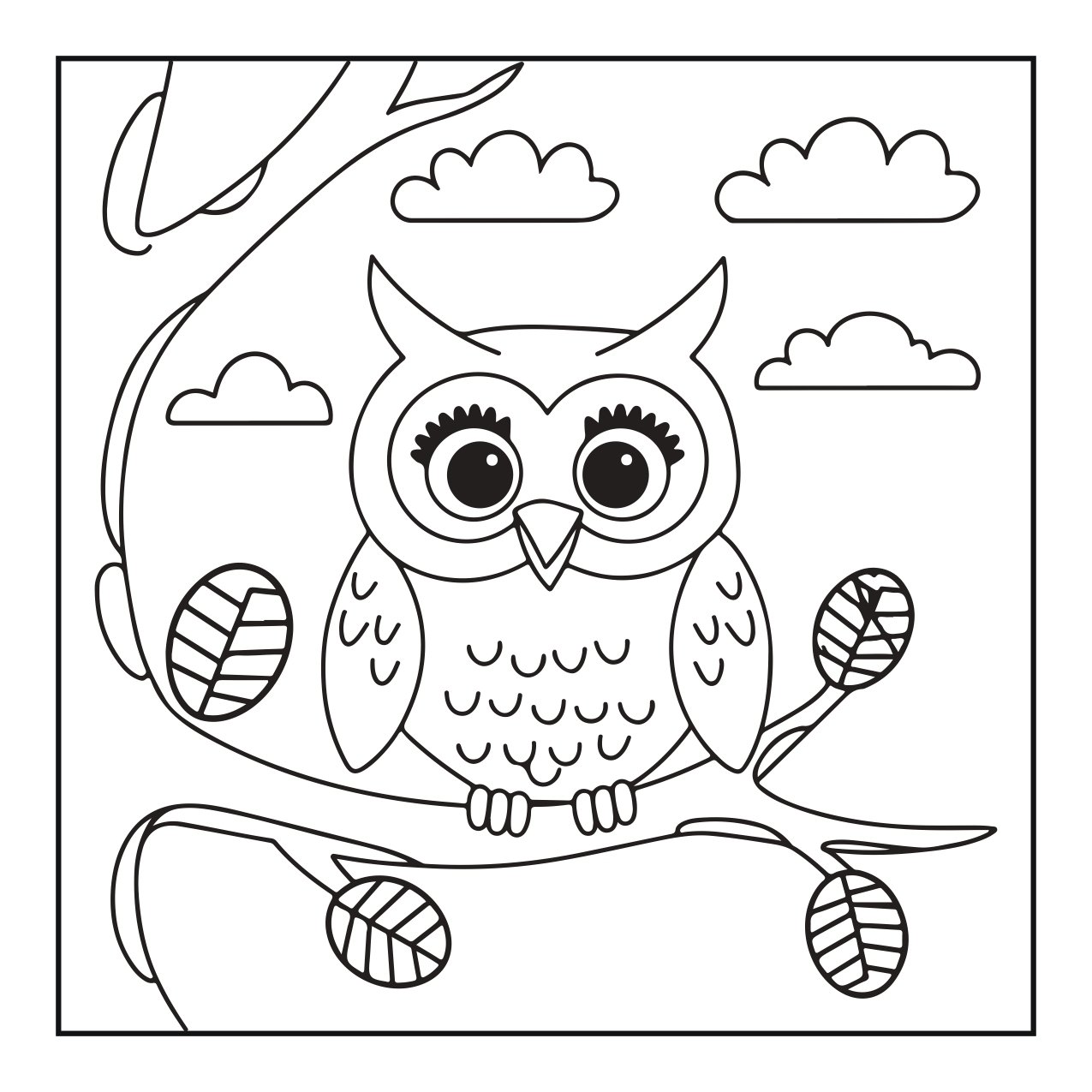 Owl Printable Coloring Page