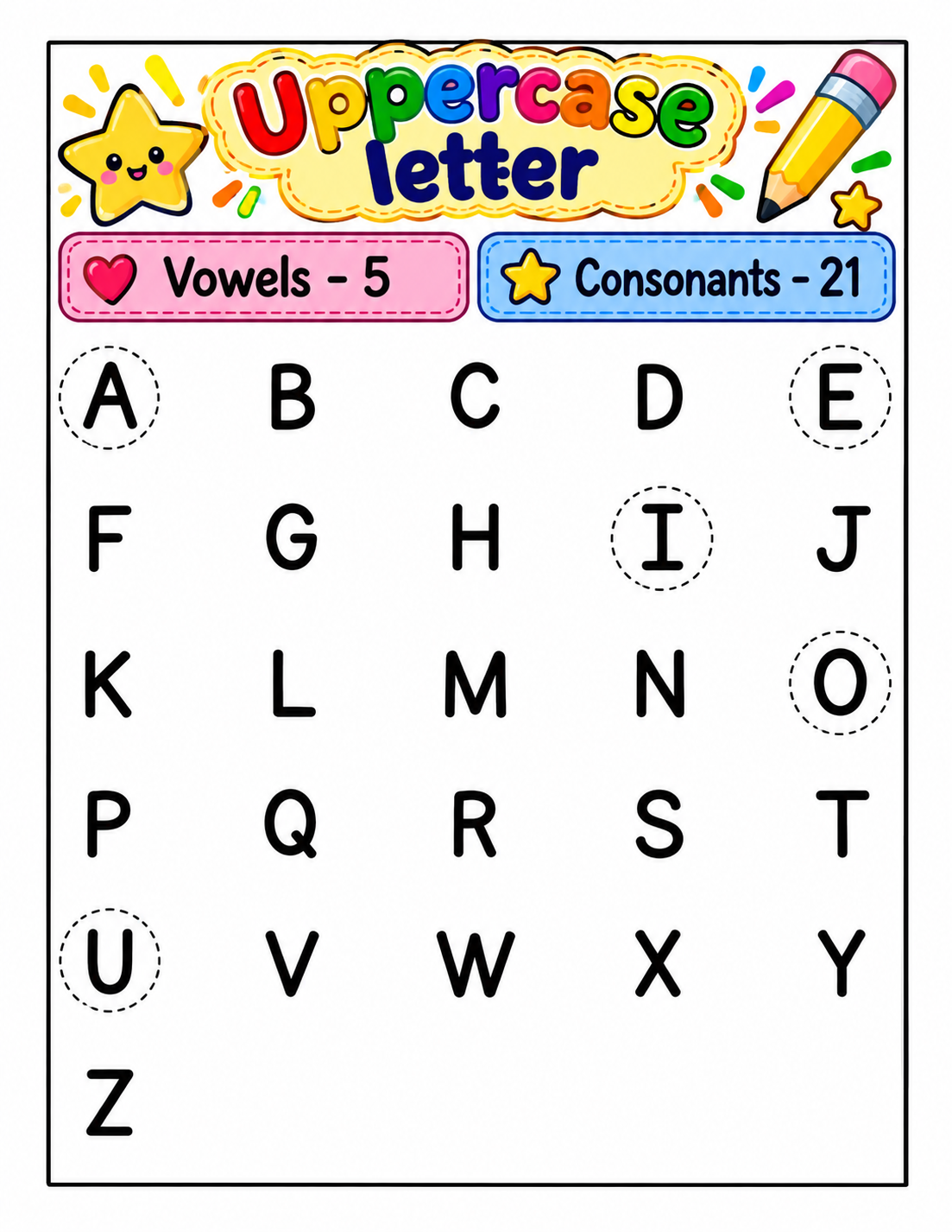 ABC Activity Worksheet